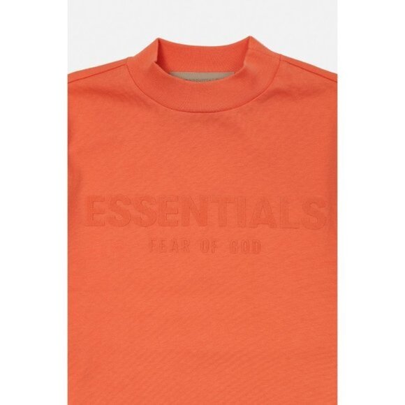 FEAR OF GOD ESSENTIALS orange DRESS WITH LOGO size S - Picture 11 of 11